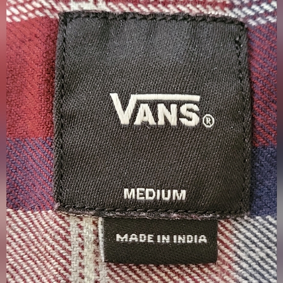 VANS - Westminster Flannel Button-down, Size M (10/12) - Picture 3 of 5